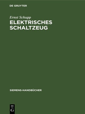 cover image of Elektrisches Schaltzeug